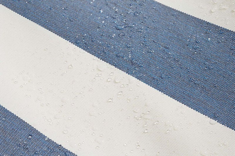 Fatboy فوتزاك الأصلي من فات بوي، كيس حبوب عائم، كيس حبوب قابل للتعديل، مناسب للاستخدام في حمام السباحة الداخلي والخارجي، قماش مقاوم للماء، مناسب للحمام والشاطئ 134 × 180 سم (خطوط زرقاء محيطية) - Image 5